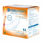 Compresas 100%algodon - farmaconfort (ultrafinas dia alas 10 u)