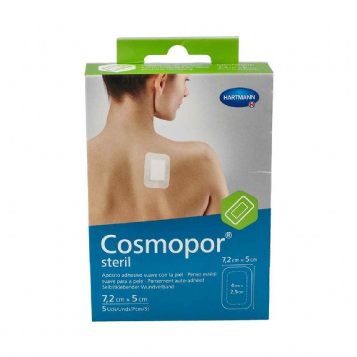 Cosmopor steril - aposito esteril (5 unidades 7,2 cm x 5 cm)