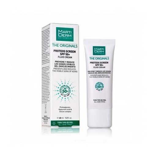Martiderm proteos screen spf50+ fluid cream (color 40 ml)