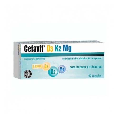 Cefavit d3 k2 mg (60 capsulas)