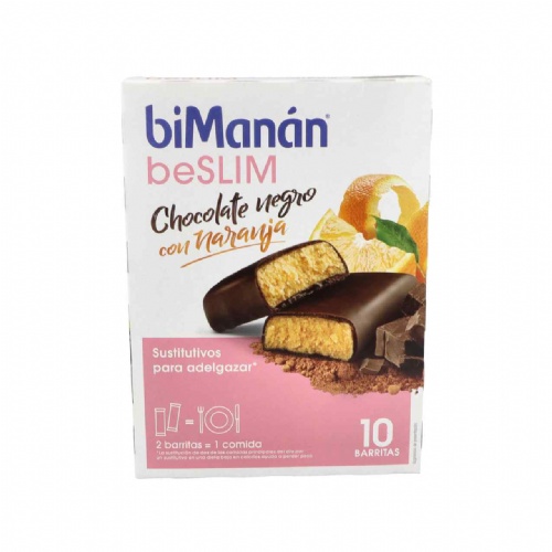 Bimanan beslim sustitutivo (10 barritas 31 g sabor chocolate naranja)